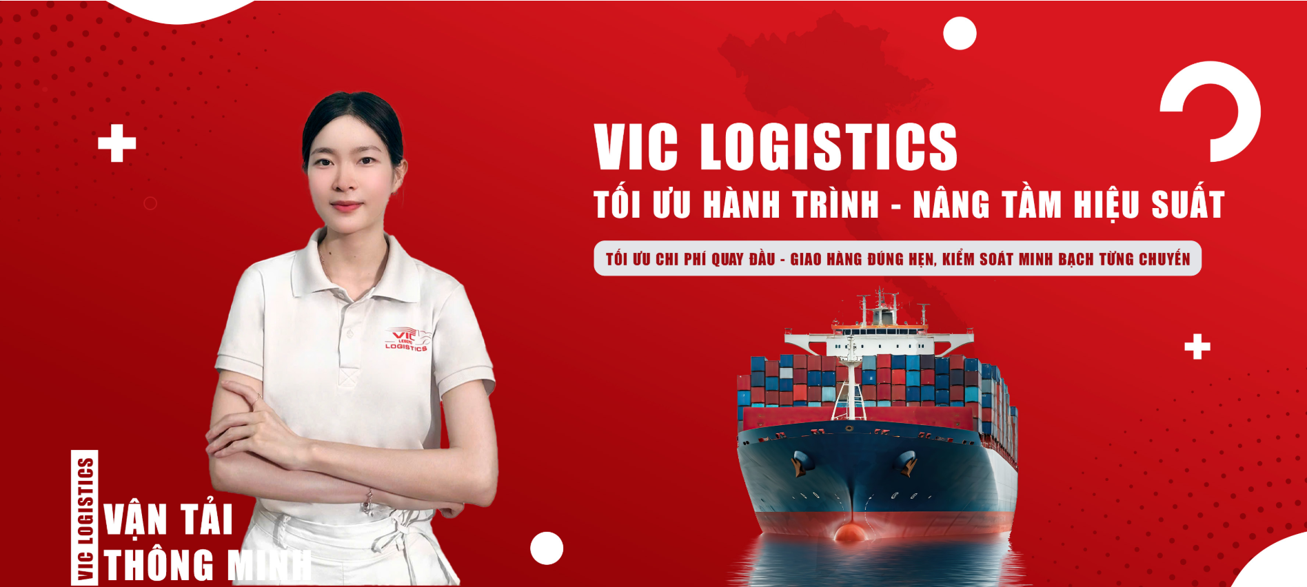 Banner vận tải đường biển VIC Logistics